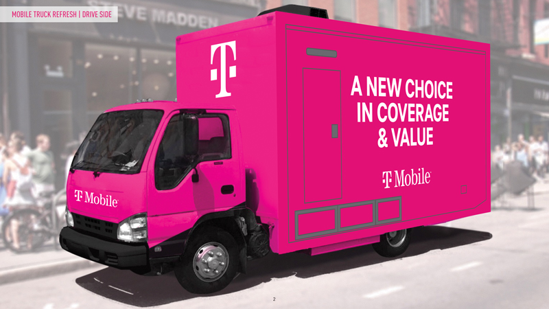 T-Mobile: Pop-Up Store Truck, Trailer, & Van Wraps – Graphic